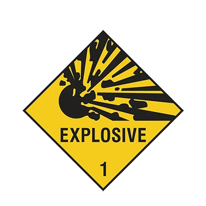 Car Styling EXPLOSIVE Car Sticker Explosion Warning Danger for Laptop Tablet Door Waterproof Accessories 13cm*13cm