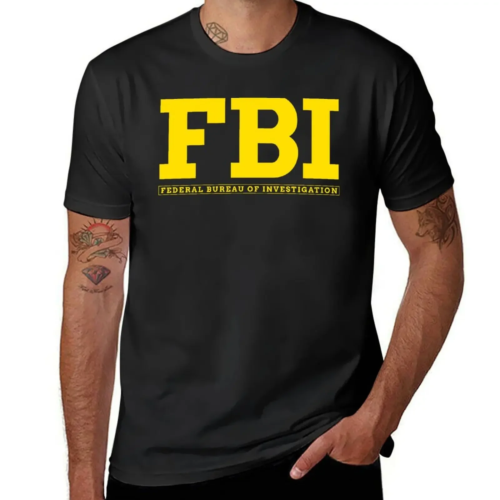 

FBI -- FEDERAL BUREAU OF INVESTIGATION T-Shirt animal prinfor boys sublime graphic tee shirt graphic t shirts T-shirt men