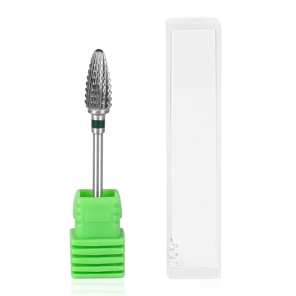 Arquivo broca verde oval cone forma durável cabeça de moagem ferramentas da arte do prego polonês remodelar remover pele morta dedo do pé