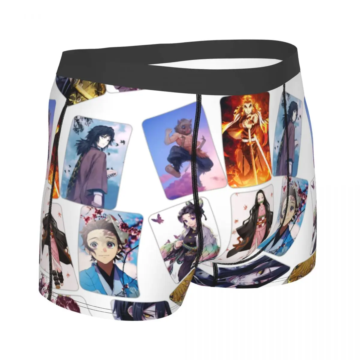 Kimetsu No Yaiba Demon Slayer Man's Boxer Briefs Underpants Highly Breathable High Quality Birthday Gifts