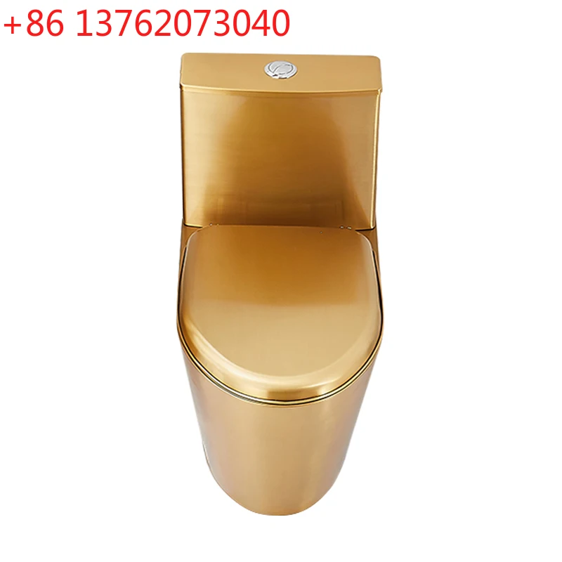 مرحاض ذهبي من الفولاذ المقاوم للصدأ خفيف مرحاض KTV فاخر #2