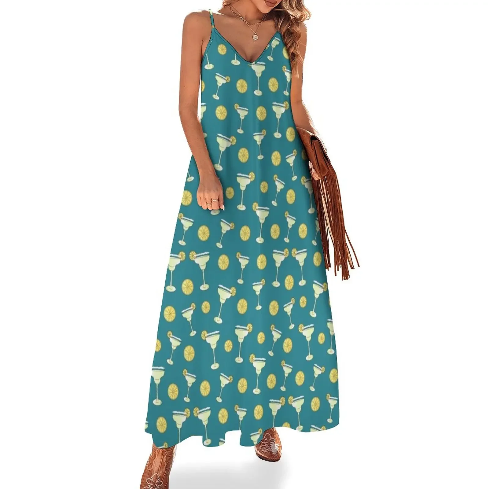 

It's Marg Time - Blue Sleeveless Dress Summer dresses for women wedding dresses for parties fairy dress
