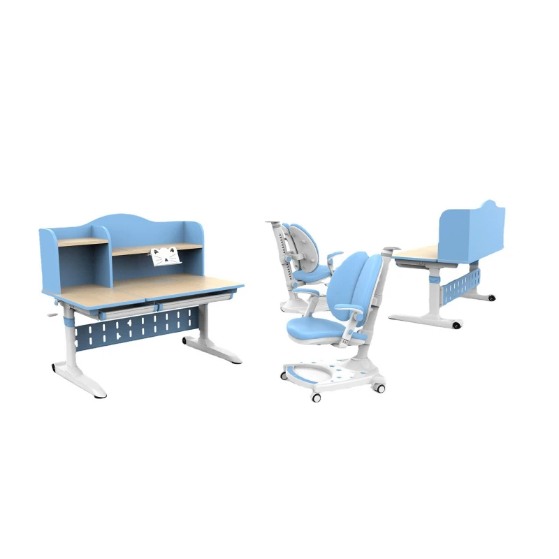 Study table household table solid wood desk and chair set