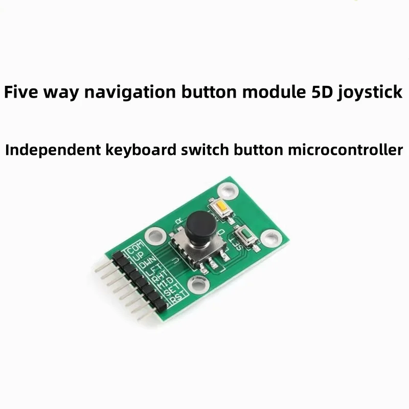 5D Joystick Five-Way Navigation Button Module with Independent Keyboard Switch Microcontroller for Electronics