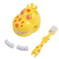 Role Play Giraffe Modeling Dental Doctor Toys Role-playing Games Set Kids Pretend Play Dentist Check Teeth Model Set