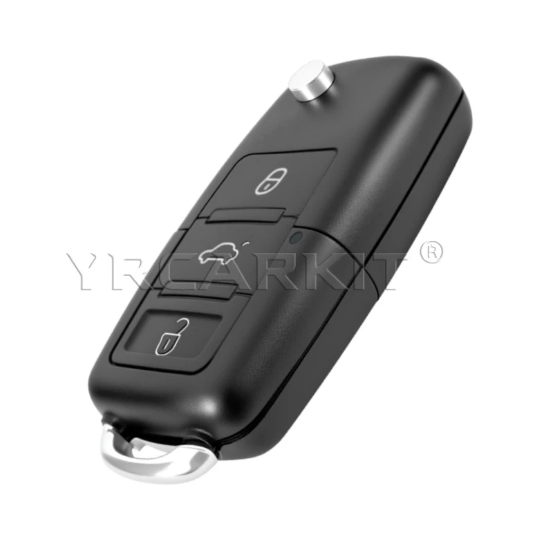 ل Volkswagen VW Fox Gol Sharan 2010 + Saveiro 2009-2012 6QE959753 بولو فليب 3 أزرار 6QE 959 753 مفتاح السيارة عن بعد فوب 434 ميجا هرتز