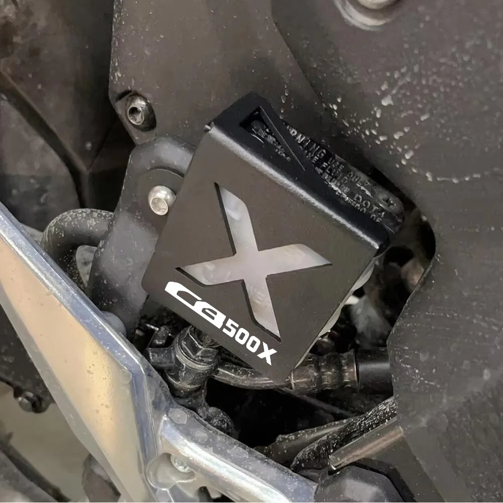 Motorcycle FOR HONDA CB400X CB 500X CB500F/ ABS 2019-2025 2024 2023 2022 Rear Brake Fluid Reservoir Guard Tank Protector Cover