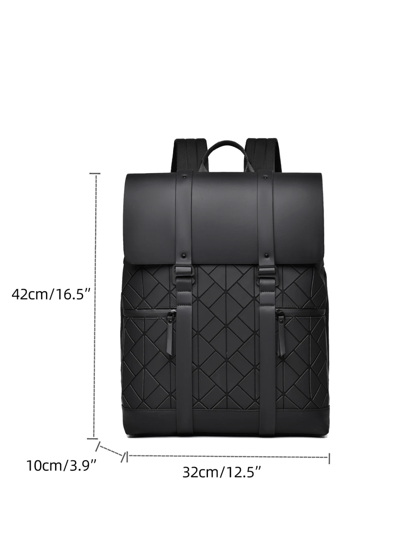 VC Fashionable Luxury Men\'s Flip Backpack Large Capacity Travel Backpack Simple School Backpacks for Men University Student