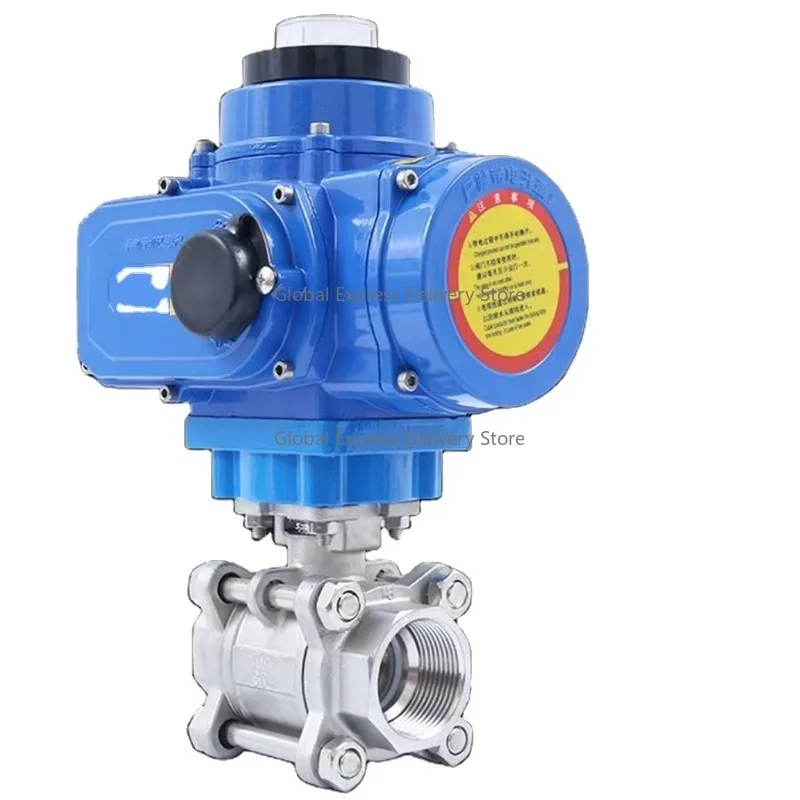 

Thread Stainless Steel Electric Ball Valve Switch Actuator AC220/380V Straight-Through 2-Way Three-Piece Ball Valve
