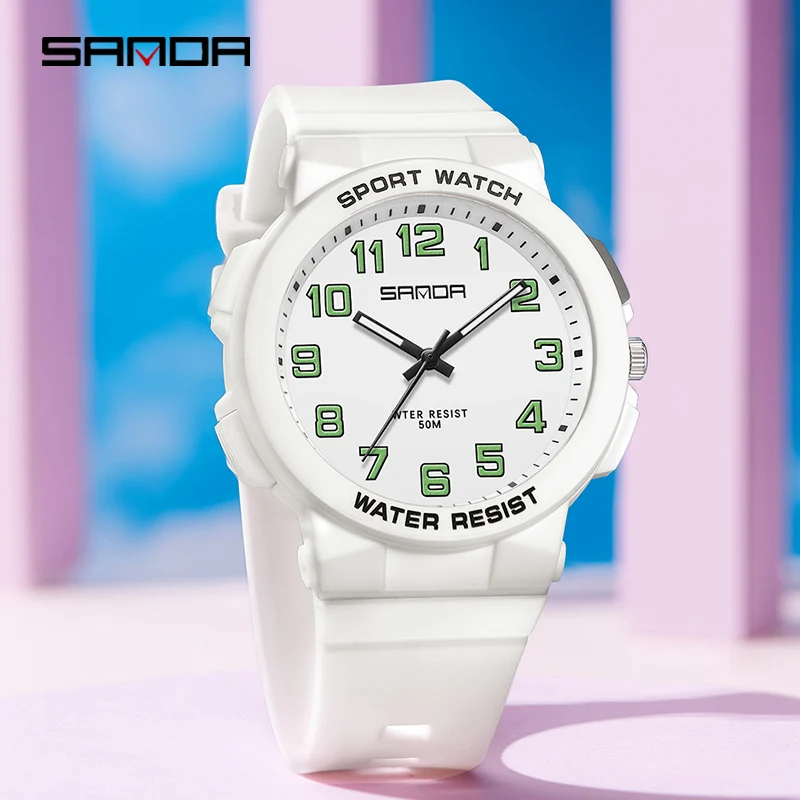 SANDA Women Outdoor Sports Hands New Luxury Brand High Quality Quartz Watch 30M Waterproof Silicone Watches Casual Fashion Women