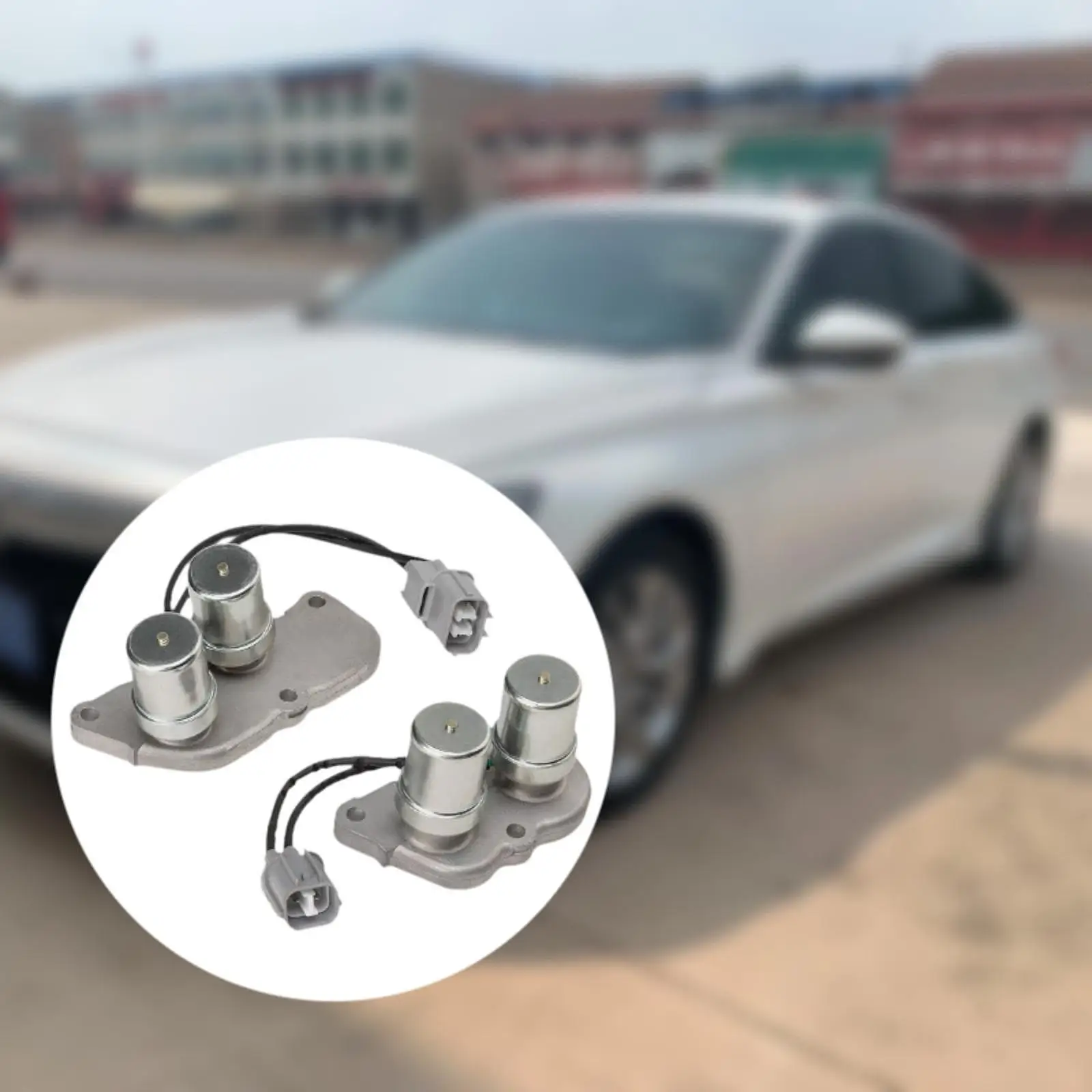 

Metal Car Transmission Solenoids Set Lock Up Shift Control Accessory for 1992-1997 Vehicle Restoration