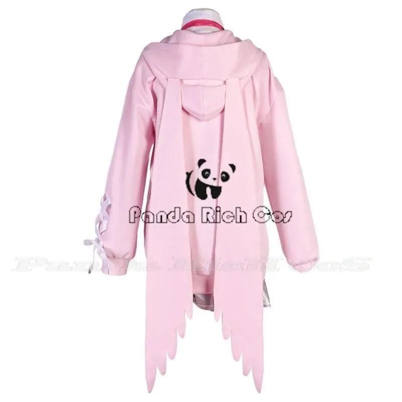 소녀 과다복용/이해력 결핍 스트리머 오버로드 Ame KAngel 후드티 카니발 여성 크리스마스 파티 의류 할로윈 코스프레 의상v;2,r'6