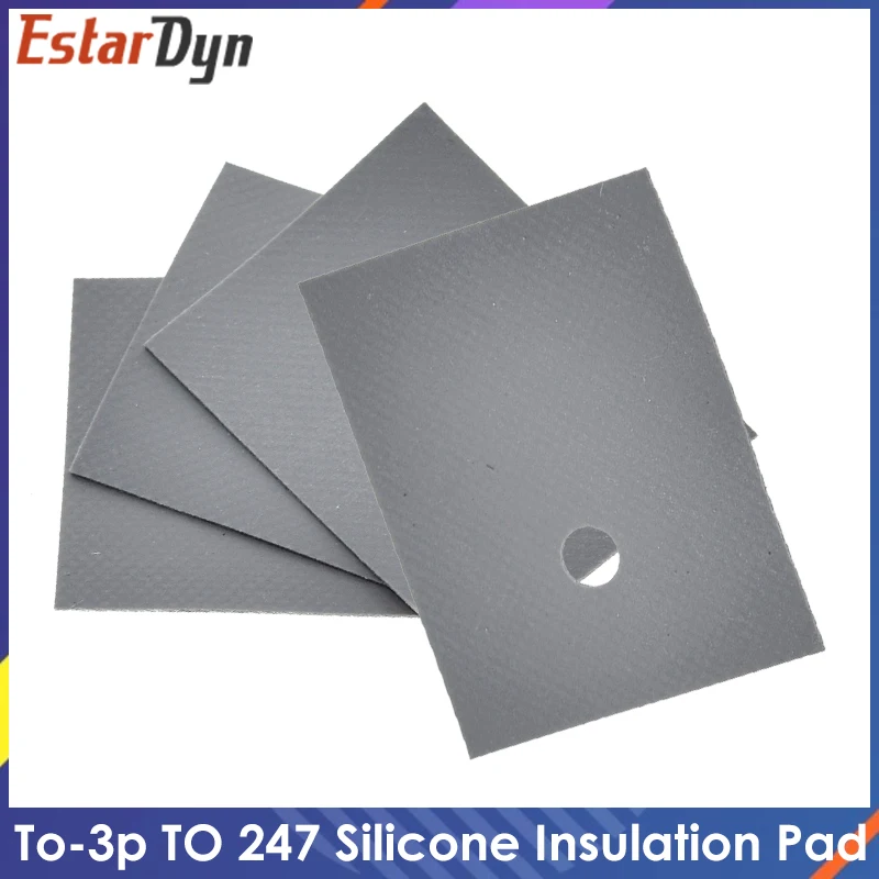 10pcs Large TO-3P TO-247 silicone sheet insulation pads silicone insulation film