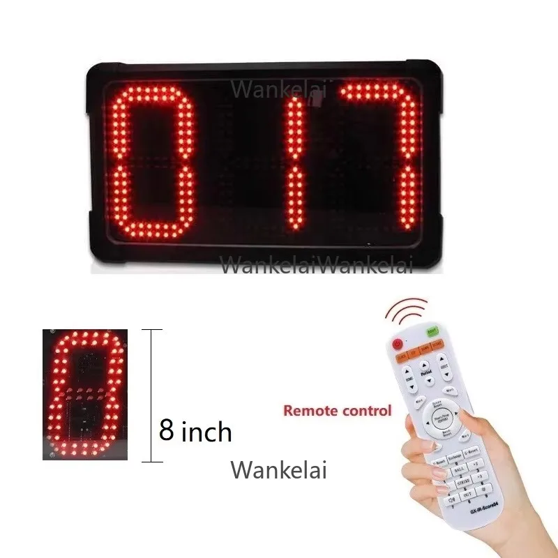 Large 8 Inch Digital 0-999 Countdown/up Counting Clock Electronic LED Countder with 5 Levels Brightness Adjustable Outdoor Use