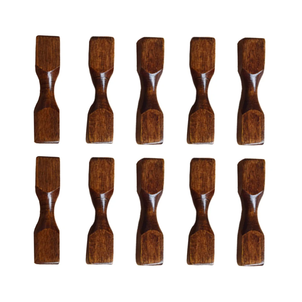 

10pcs Wooden Rest Premium Material Creative Shape Spoon Fork Creative Chopstick Rest Holder Tableware Stand Dining