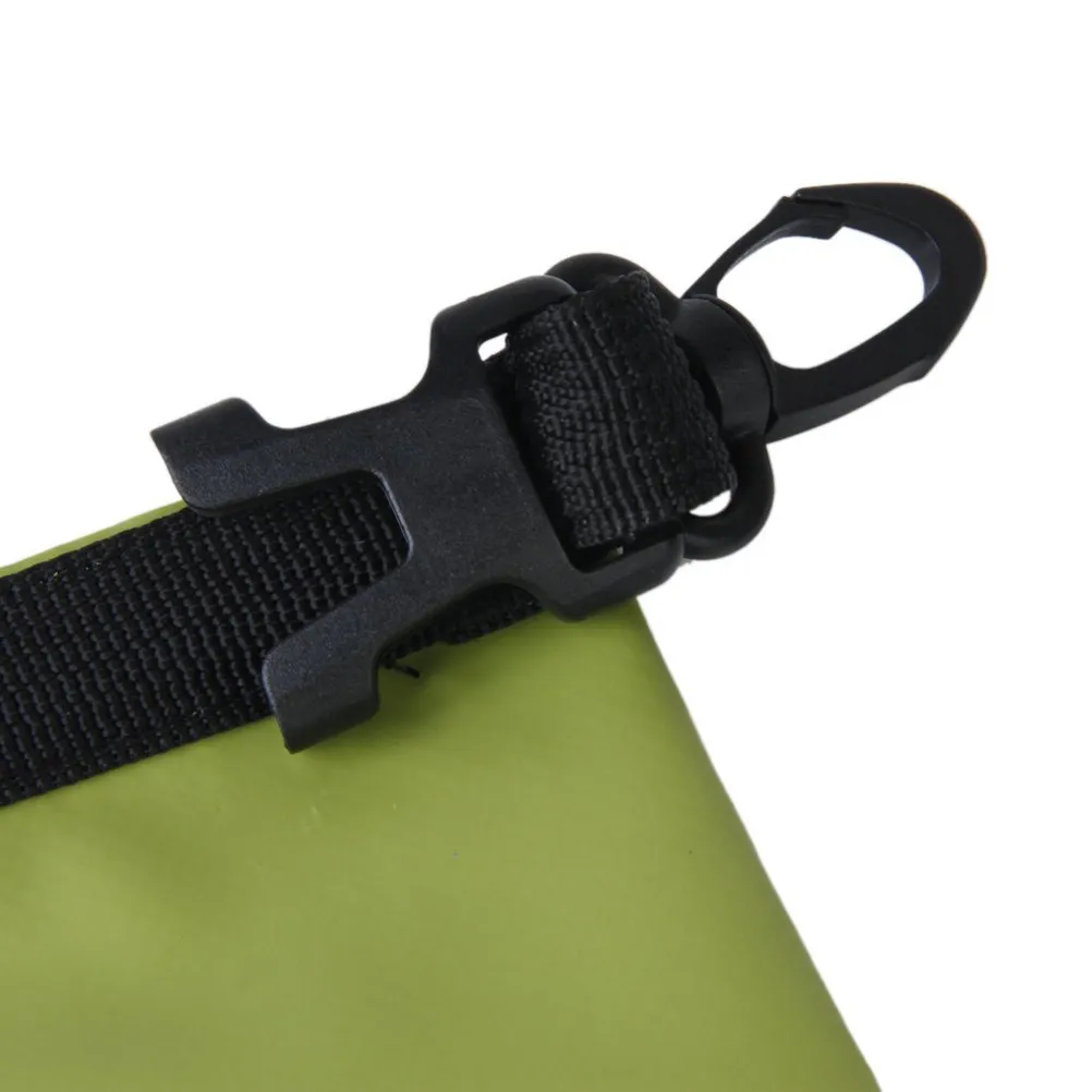 2L Waterproof Dry Bag Outdoor Ultra Portable Compression Pouch for Camping Kayaking Boating Rafting Fishing Green Flexible