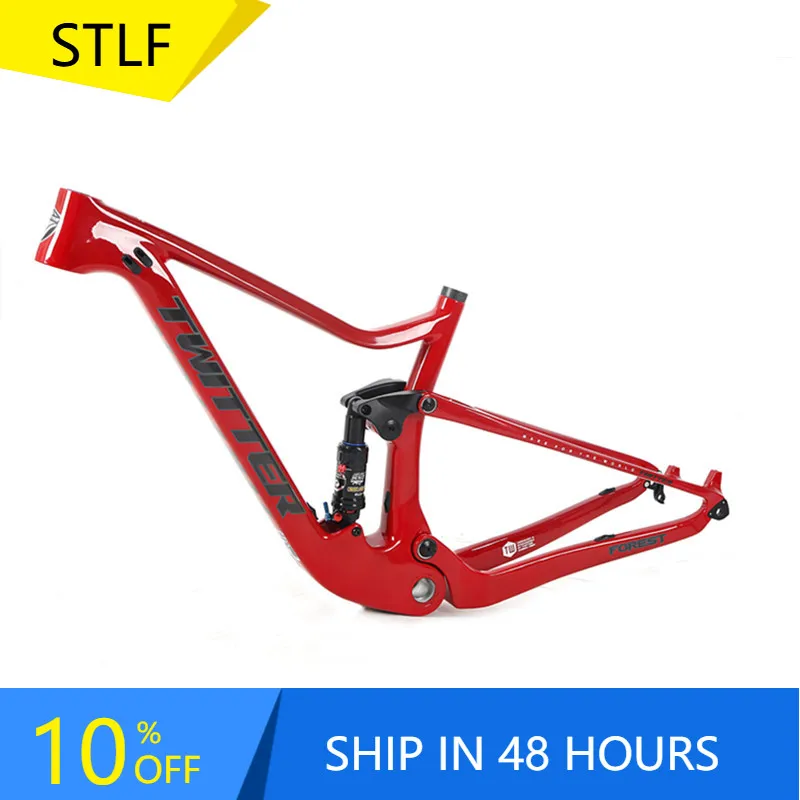 

STLF 29er Carbon Fiber Full Suspension MTB Bicycle Frame Light Weight with Disc Brake