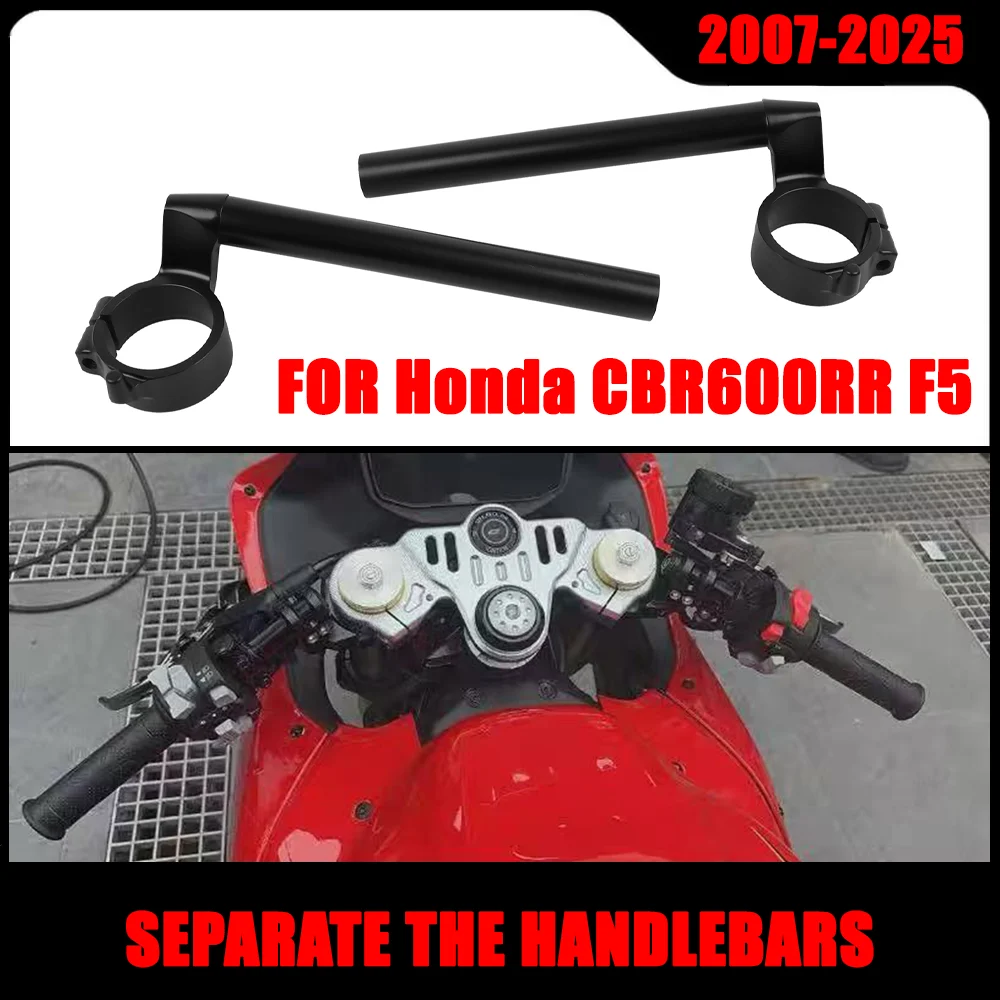 

48mm Fork Tube Clip-On Handlebars CBR600RR Clipon Clip Ons Left Right Handle Bars For Honda CBR600 RR CBR 600 RR F5 2007-2025