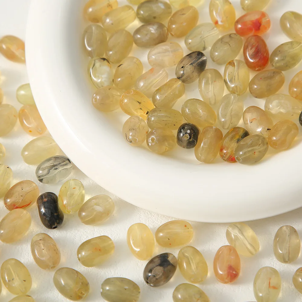 10PCS Irregular Colored Resin Beads For Jewelry Making Interval Beads Necklace Bracelet Craft DIY Supplies