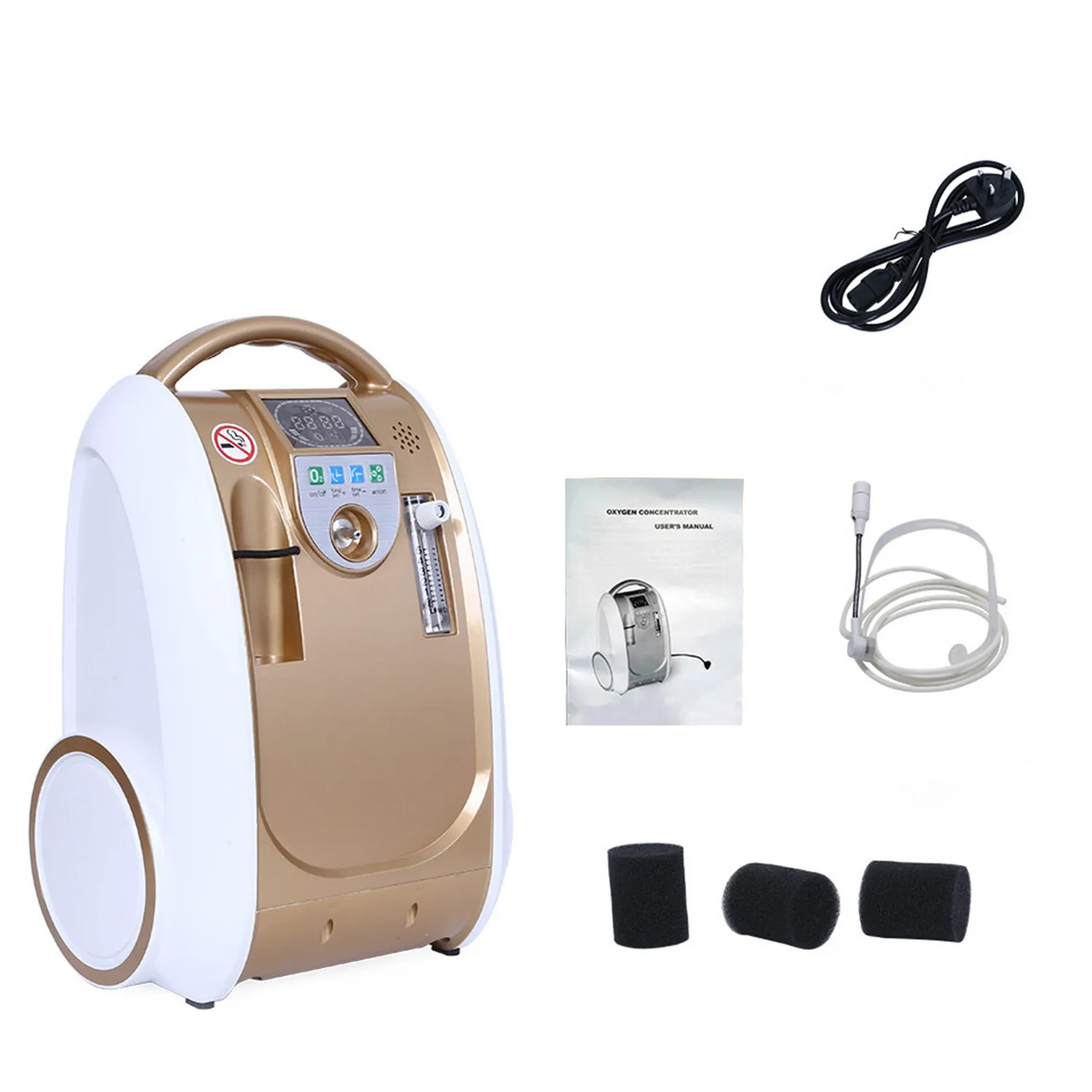 24hours Continuous Oxygen Concentrator Generator Household Hypoxic Patients Oxygenerator 1-5LPM Adjustable