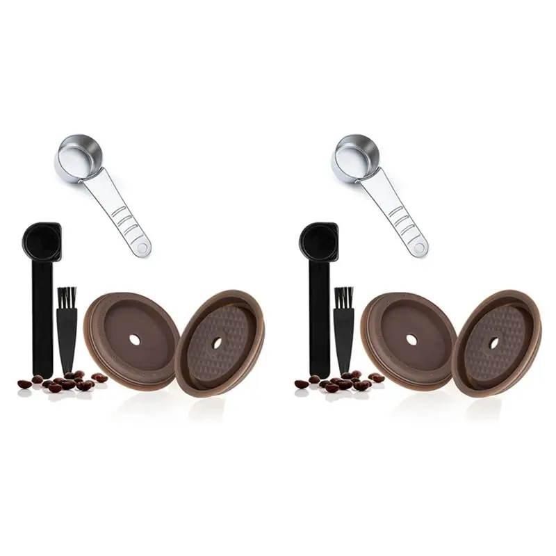 Tapa de cápsula de café reutilizable ABJI-2X para cápsulas de café Vertuoline, tapa de silicona de grado alimenticio para cápsulas Nespresso Vertuo recargables