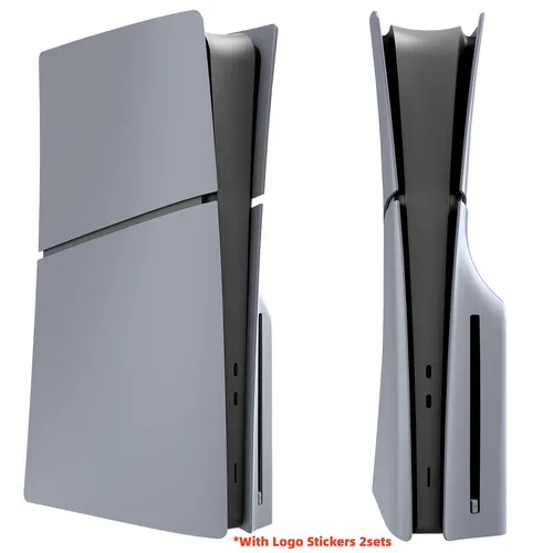 Placas frontales de repuesto personalizadas grises de edición limitada con piel de logotipo y pegatina del 30 aniversario, carcasa de cubierta ABS para consola PS5 Slim