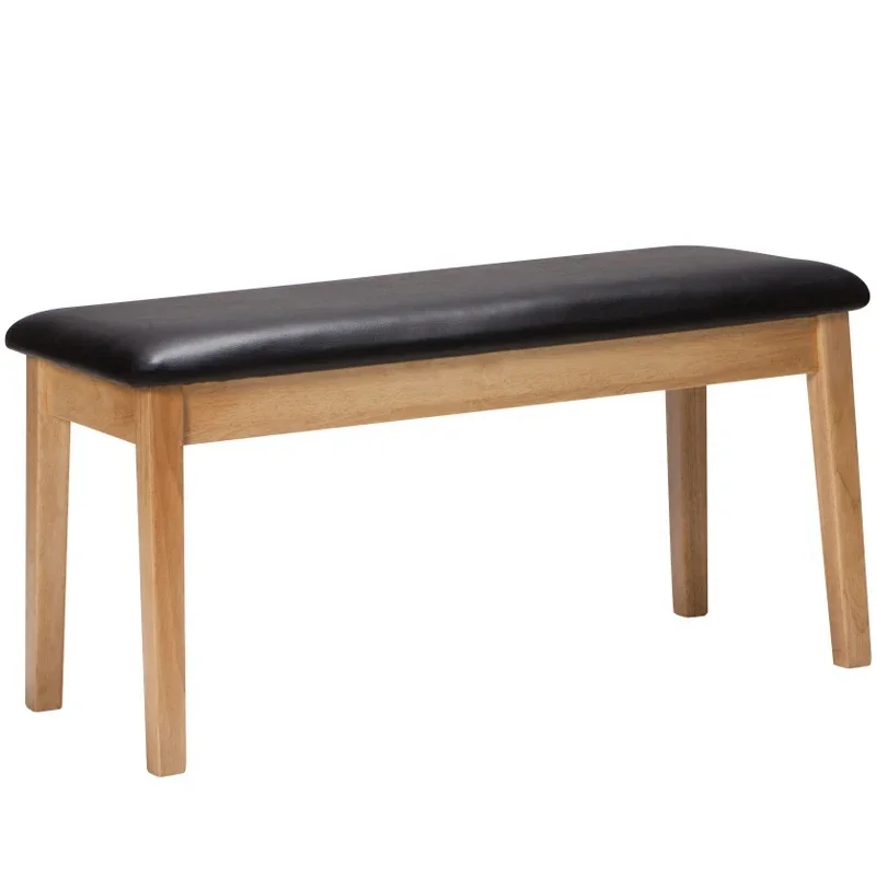 

Solid Wood Bench Soft Cushion Shoe Stool Restaurant Nordic Simple Bench Small Apartment Home Leisure Wooden Stools Bedside Stool