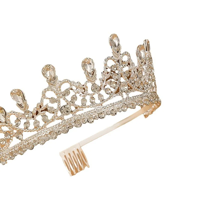 تيجان العرائس الأوروبية والأمريكية، أغطية الرأس، زينة الأميرة، التيجان، إكسسوارات الشعر، إكسسوارات فستان الزفاف