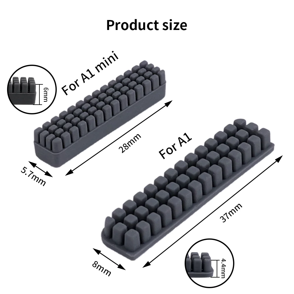 Nozzle Brush for Bambu Lab A1/A1 Mini Prusa XL Wiper Silicone Brush Hotbed Mounted Scrubber Cleaning Tool for Bambulab 3D Printe