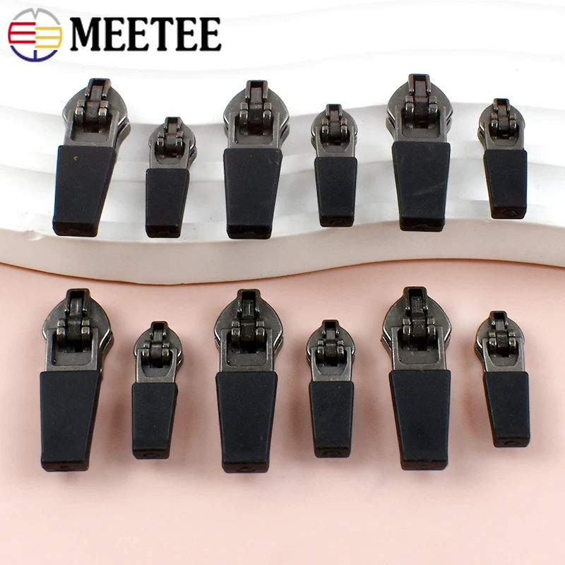

3# 5# Anti-loading Waterproof Zipper Sliders for Invisible Nylon Zippers Reverse Installation Zip Pull Coat Tent DIY Accessories