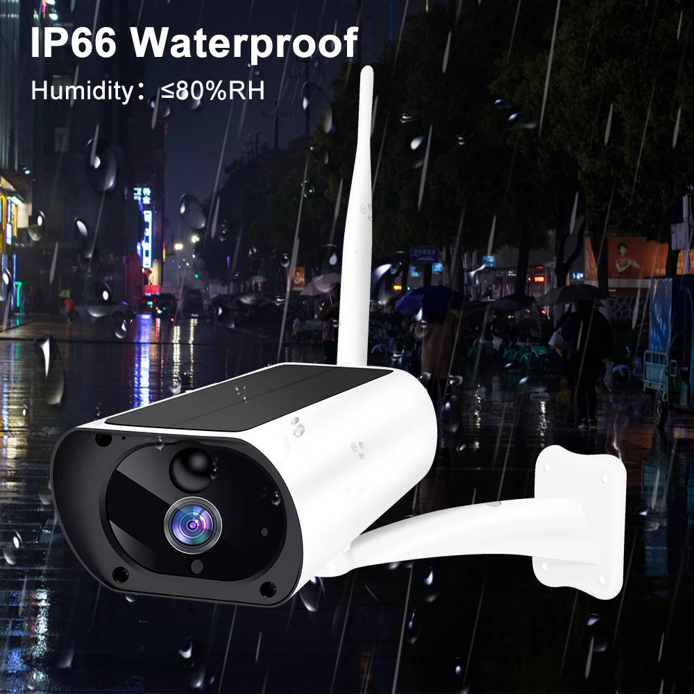2MP 1080P  120Degree iCam+ /Ubox APP 4G/WIFI IP Camera Solar Power Wireless Home Security Intercom CCTV Baby Monitor