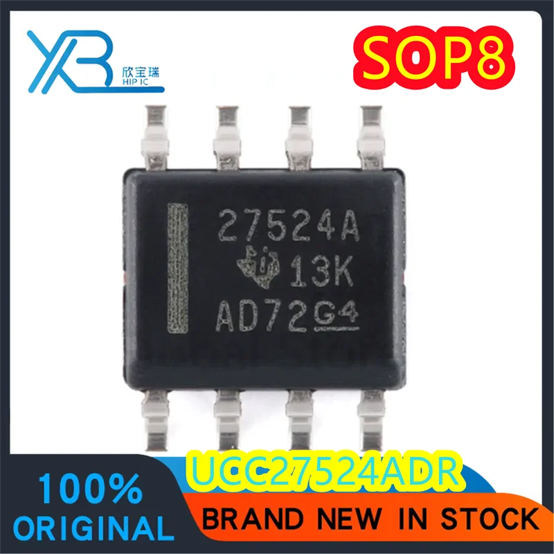 (3/30 pieces) UCC27524ADR UCC27524 27524A SOP8 MOSFET driver IC dual channel high efficiency power management new spot