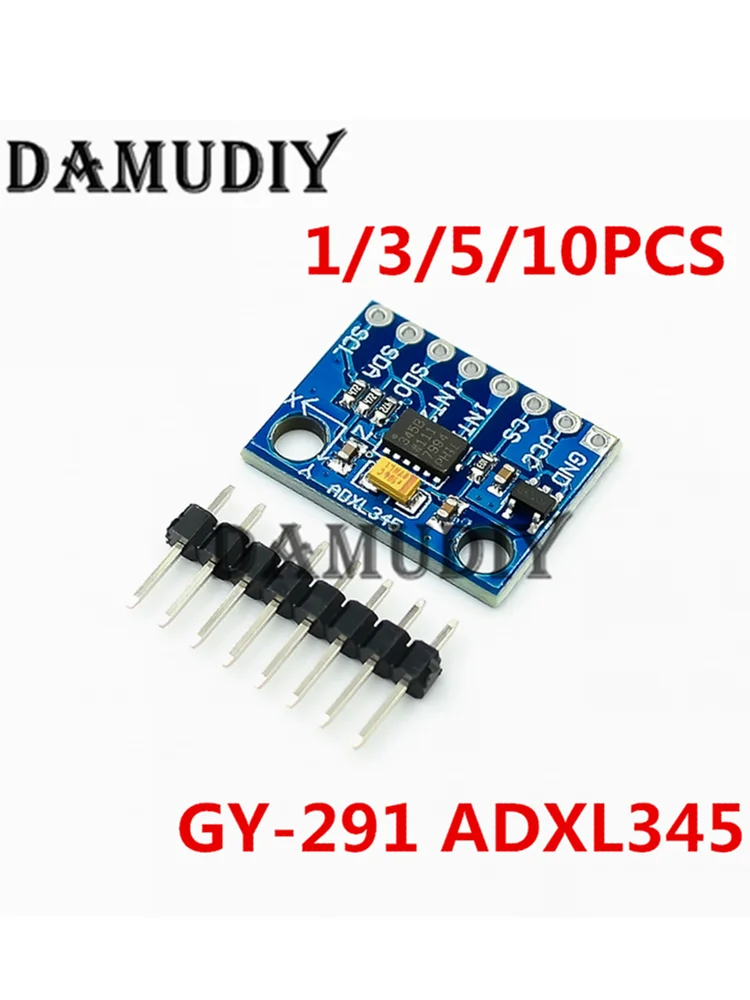 1-10 sztuk GY-291 ADXL345 cyfrowy trójosiowy moduł przyspieszenia grawitacyjnego sklonienia IIC/SPI transmisja w magazynie — zdjęcie produktu 4