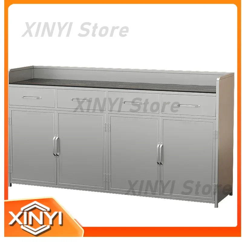 Multi-Function Metal Side Cabinet for TQH Bar Restaurant Tea Cabinet Pantry Storage Locker
