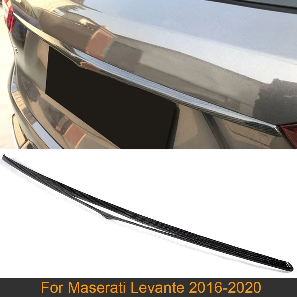 Car Rear Trunk Side Spoiler Wing For Maserati Levante Base S Sport Utility 4 Door 2016-2020 Rear Middle Spoiler Carbon Fiber