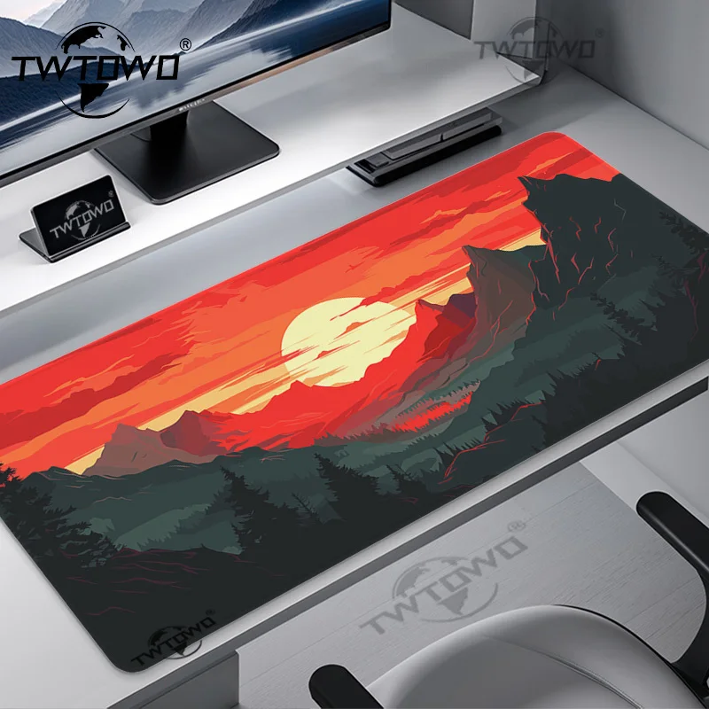 Mouse Pad Sunset Peak Gaming XL Home Computer Custom Mousepad XXL Playmat Office Natural Rubber Carpet Mice Pad