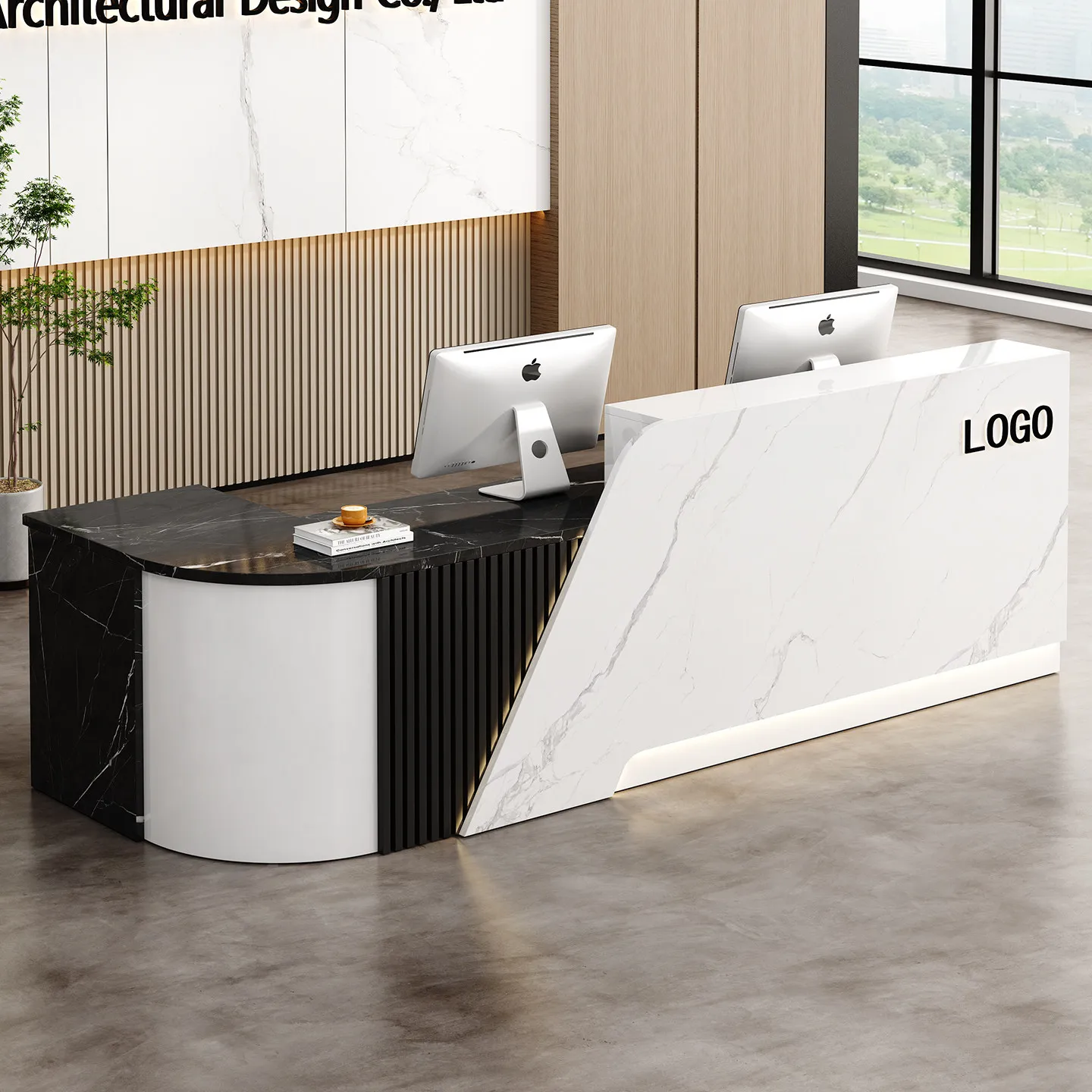 Clothing Store Decor Reception Desk Beauty Salon Coffee Reception Desk Pharmacy Hairdressing Comptoir Caisse Corner Furniture