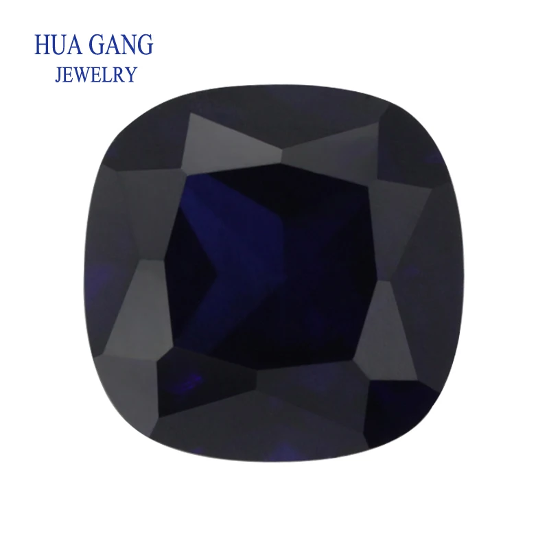 الأحجار الكريمة الاصطناعية اكسيد الالمونيوم الأحجار الكريمة وسادة قطع الشكل الأبيض الوردي الوردي الياقوت الأزرق الأحجار الكريمة للمجوهرات ترصيع مشمع