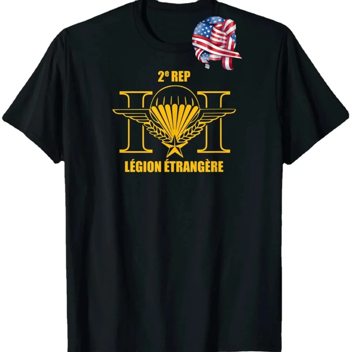 Foreign Legion 2 REP Parachuting Troops T-Shirt 100% Cotton O-Neck Short Sleeve Summer Casual Mens T-shirt Streetwear