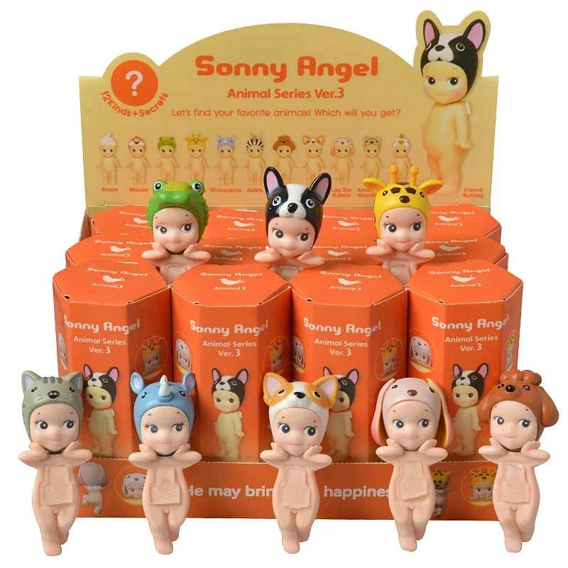 Sonny Angel 20th Anniversary Animal Series Blind Box Collectible Anime Figures Dolls Toy Set Perfect Gift For Kids Fans