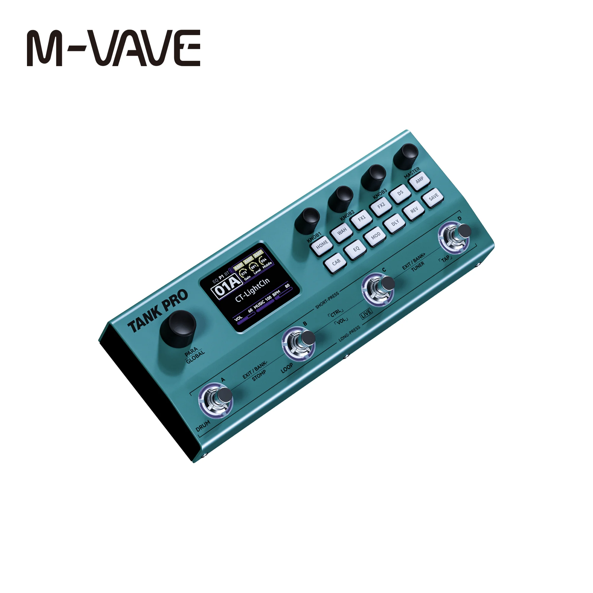 M-VAVE TANK PRO 2026 NEW ギターエフェクトペダル TANK 最新版 ギター