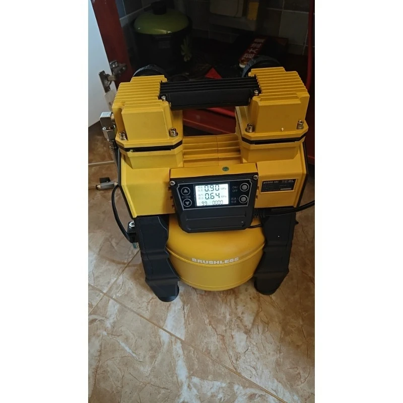 

Brushless variable frequency air compressor air pump small 220v oil-free silent high pressure woodworking paint air compressor