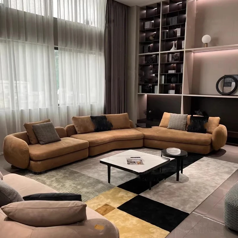 

Nordic Luxury Living Room Sofas Couch Sectional Curved Lounge Living Room Sofas Relaxing Hallway Muebles Lounge Suite Furniture