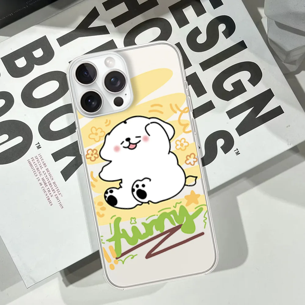 MINISO Cute M-malta Cute Cartoon custodia per telefono popolare per Samsung A04 05S 555G 23 24 PLUS S22 ULTRA trasparente