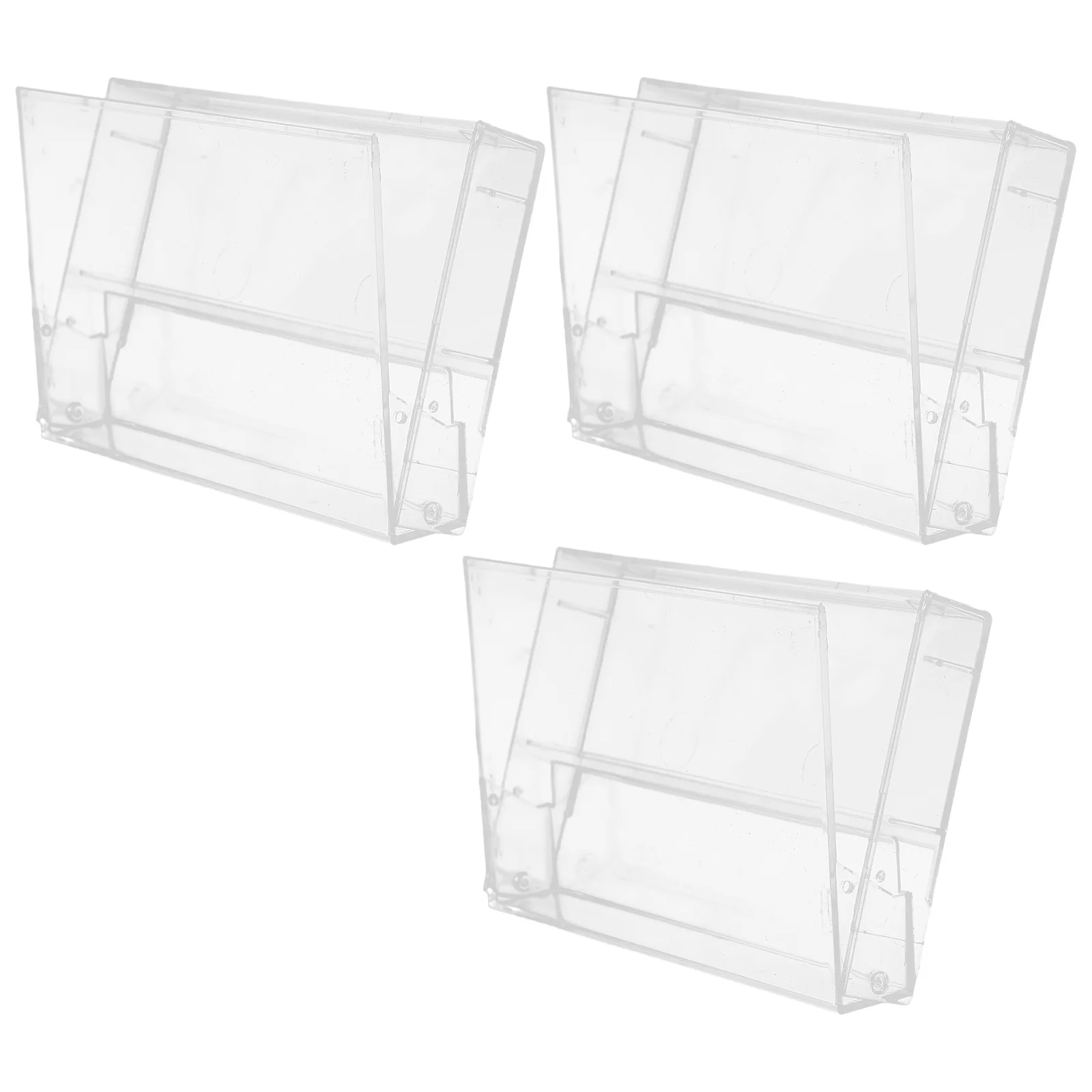 

3 Pcs Boxes Cassette Holder for Car Audio Storage Cases Tapes Blank Cassettes Pp Organizer Products