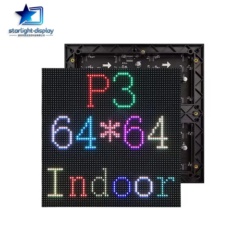 SMD Led Indoor P3 RGB LED Matrix Led Screen Module Board 64x64 Pixels High Resolution 1/32 Scan Led Sign Led Display