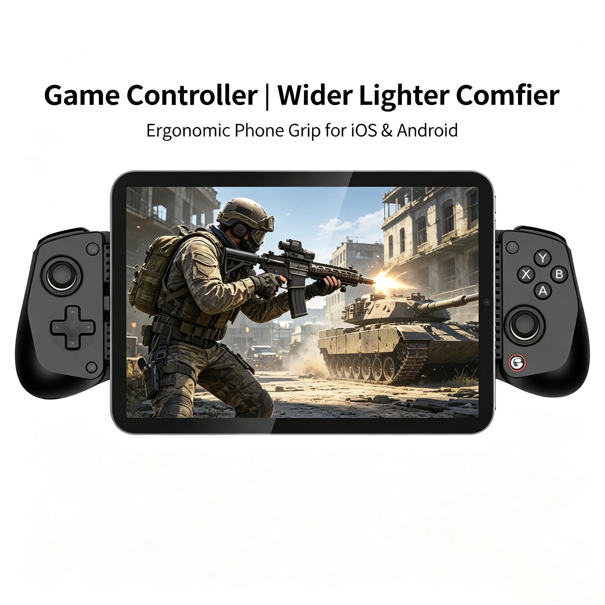 

Эргономичный мобильный игровой контроллер X5 Lite с джойстиком на датчиках Холла, USB-C геймпад для iPhone 15/16 и Android, без задержек, plug-and-play