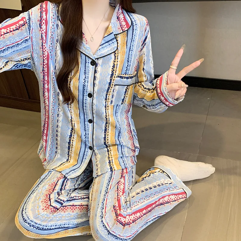 

Pjs Set Women's Pajama Set Women's Warm Winter Pajamas Fashionable Home Clothes, Pajamas Cute and Soft Pajama Set Comic