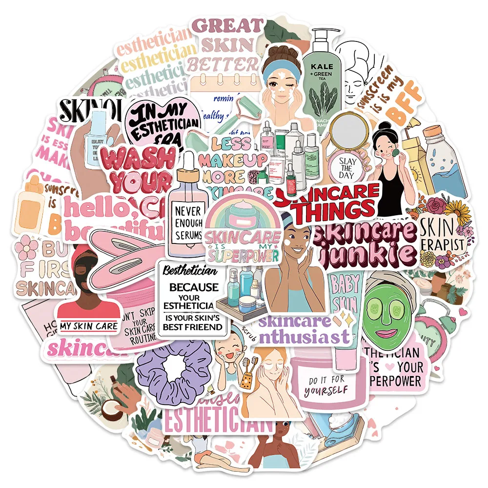 50PCS Beauty Cartoon Graffiti Stickers DIY Handmade Scrapbook Packaging Postcards Speakers Fun Stickers