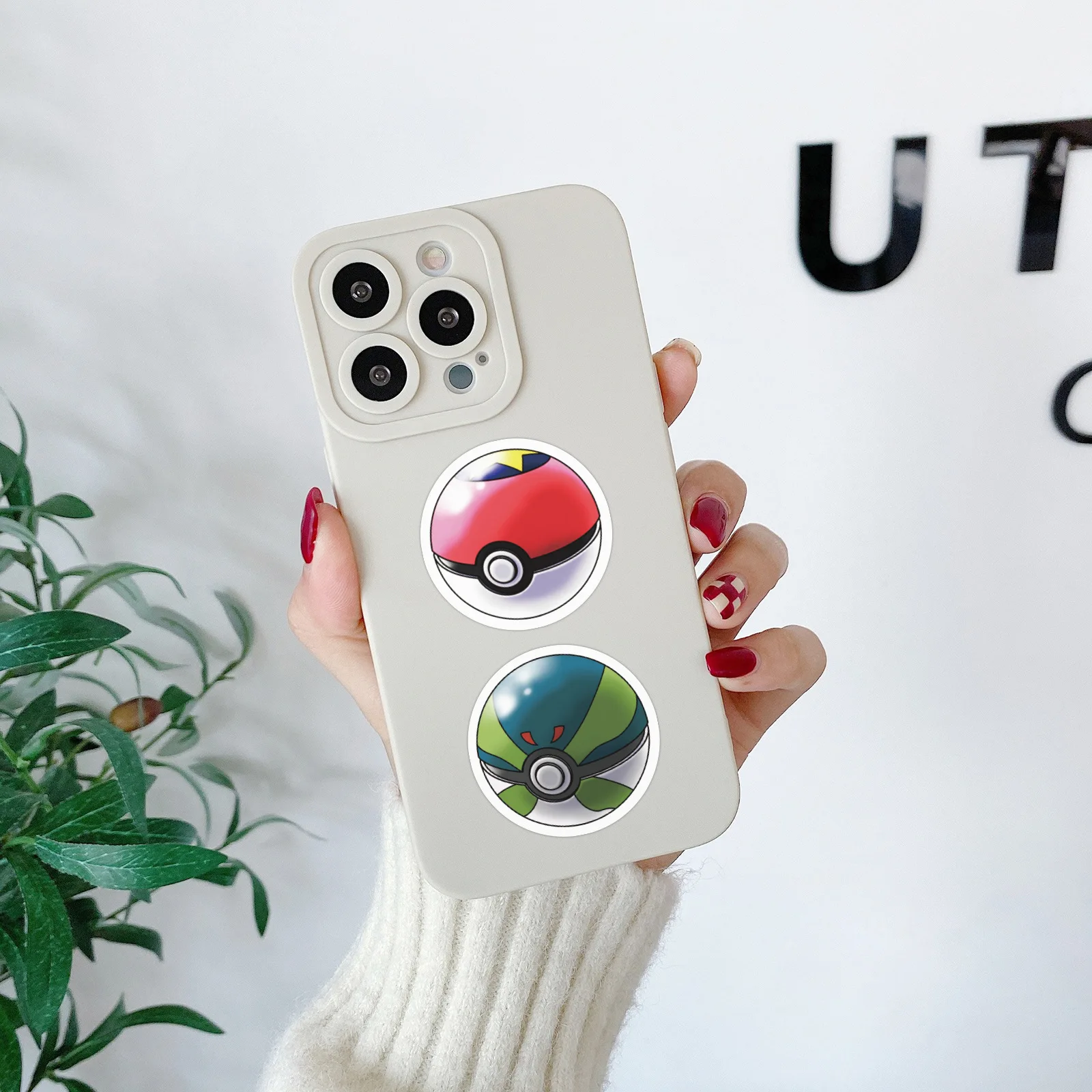 500PCS Cartoon Animation Pokémon Poké Ball Roll Sticker Tape Hand Account DIY Decorative Sealing Sticker Waterproof Cup Toy image 5
